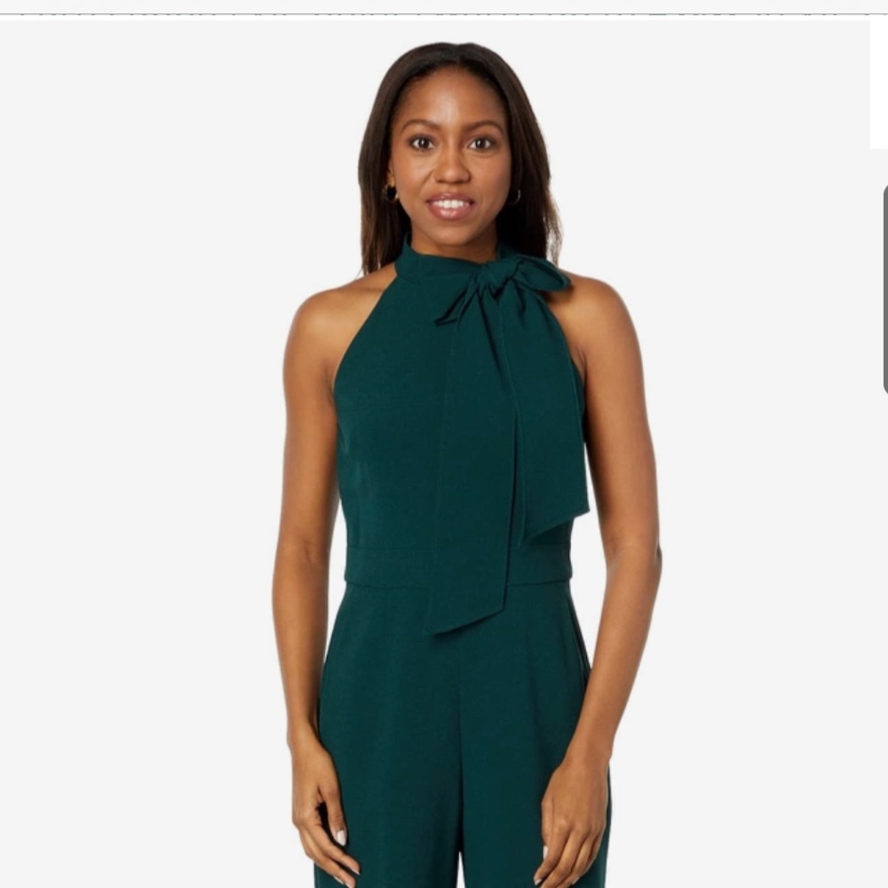 Vince Camuto Kors Crepe Bow Neck Jumpsuit
